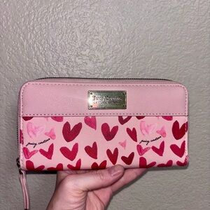 Juicy Couture Watercolor Hearts Long Wallet